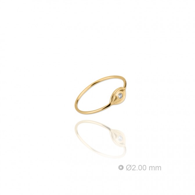 Sortija de Plata de Ley y circonita