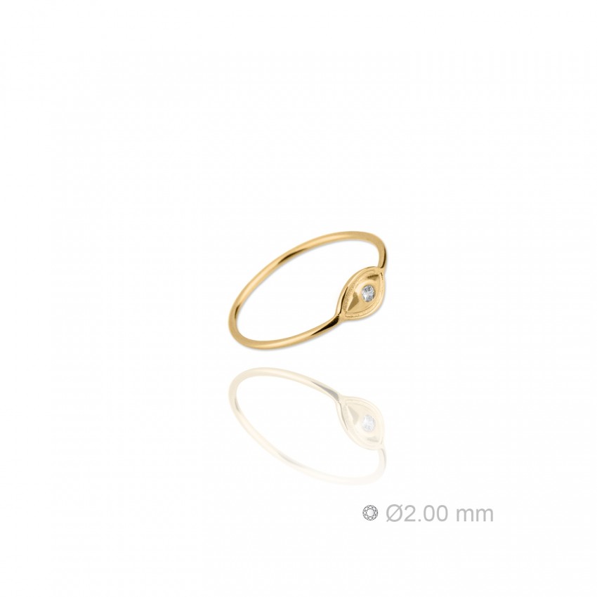 Sortija de Plata de Ley y circonita