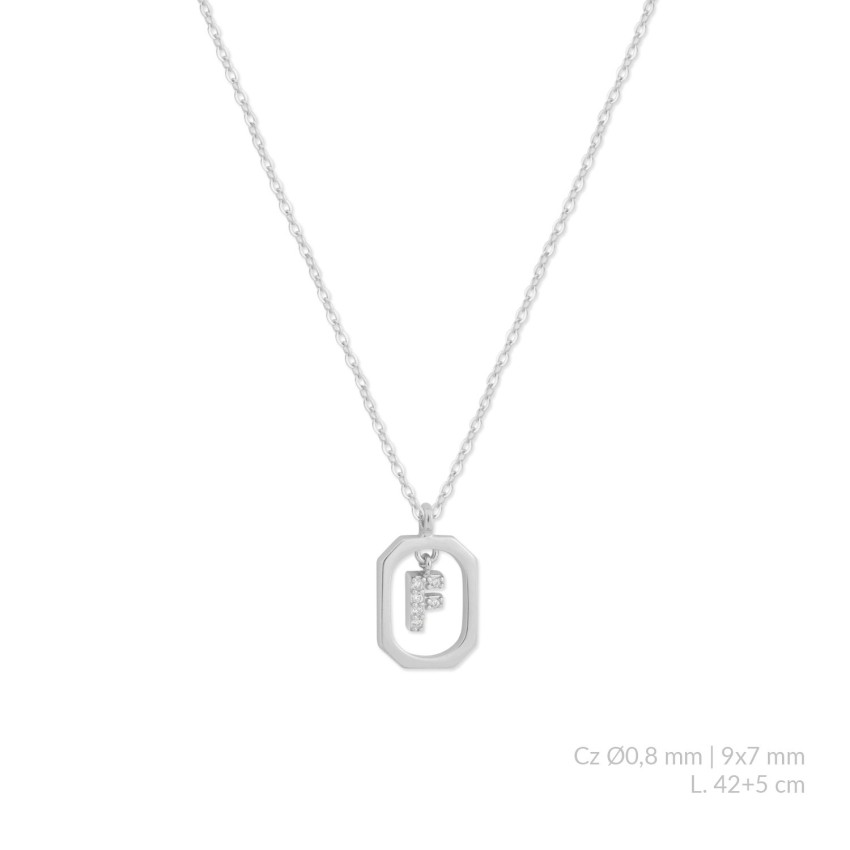 Gargantilla de Plata de Ley | F