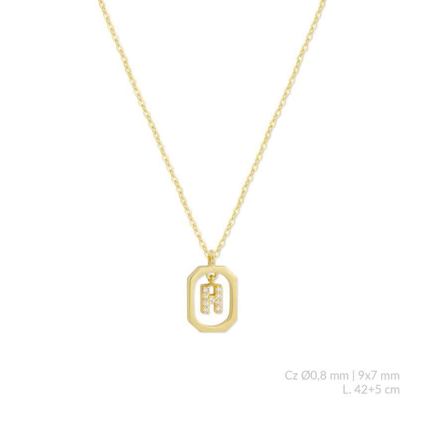 Gargantilla de Plata de Ley | H