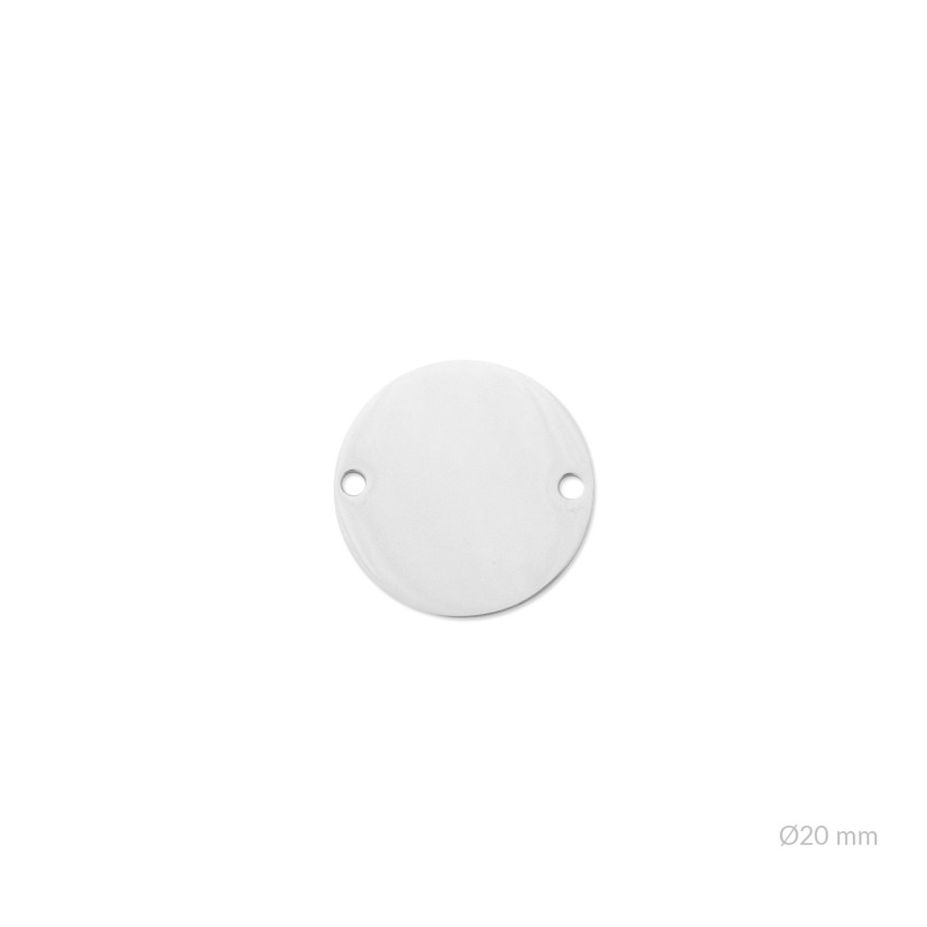 Chapa de acero para pulsera | Ø20 mm