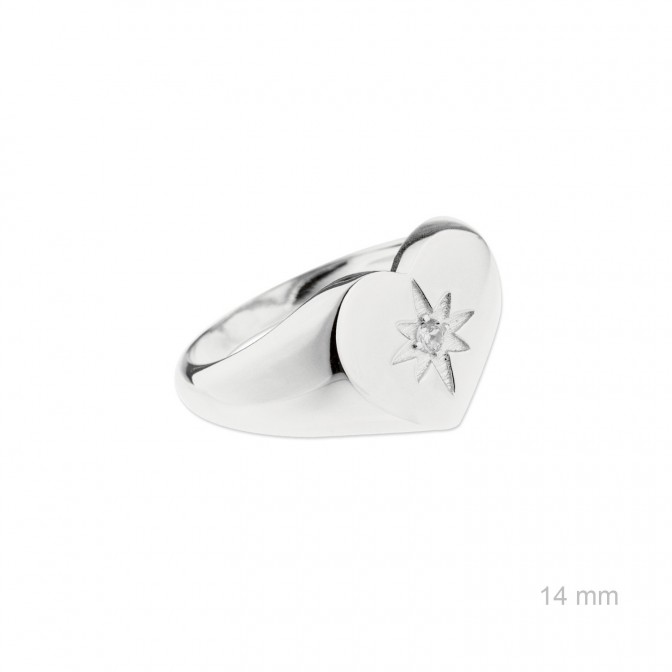 Sortija de Plata de Ley y circonita