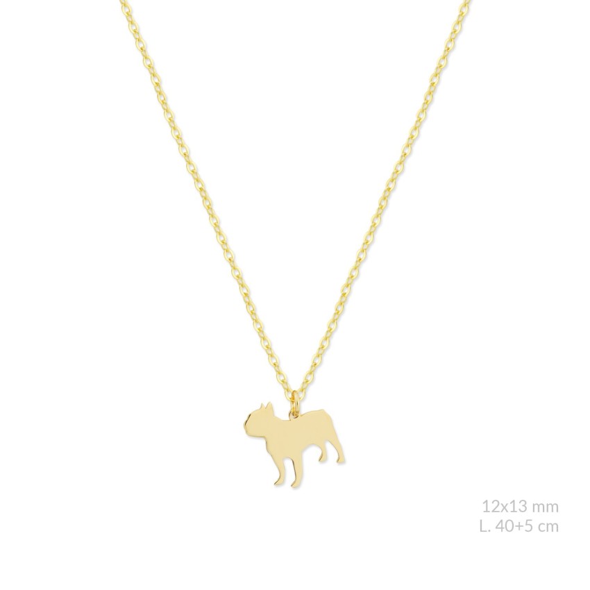 Gargantilla de Plata de Ley | Bulldog Francés