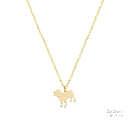 Gargantilla de Plata de Ley | Bulldog Francés