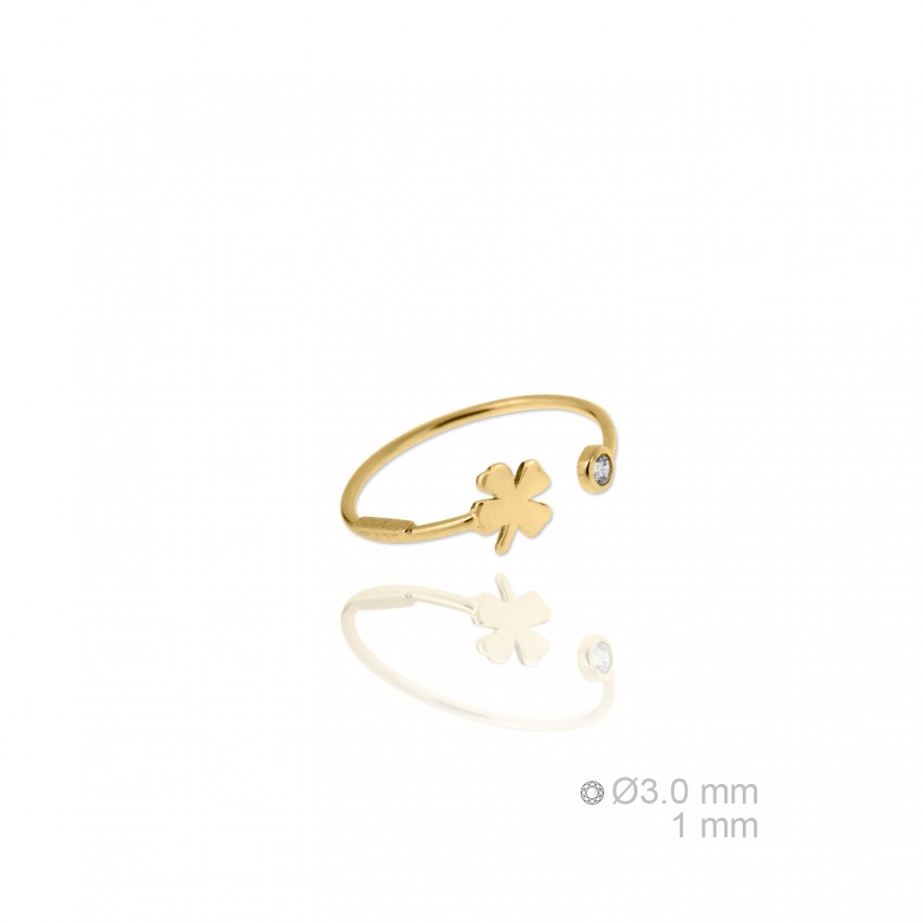 Sortija de Plata de Ley y circonita