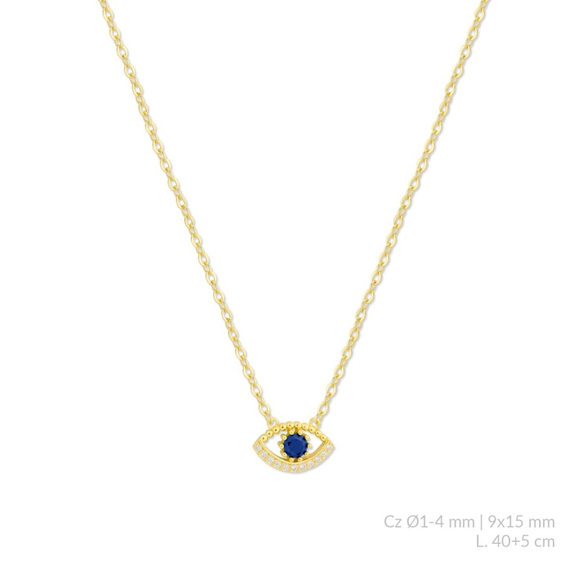 Gargantilla de Plata de Ley con circonitas