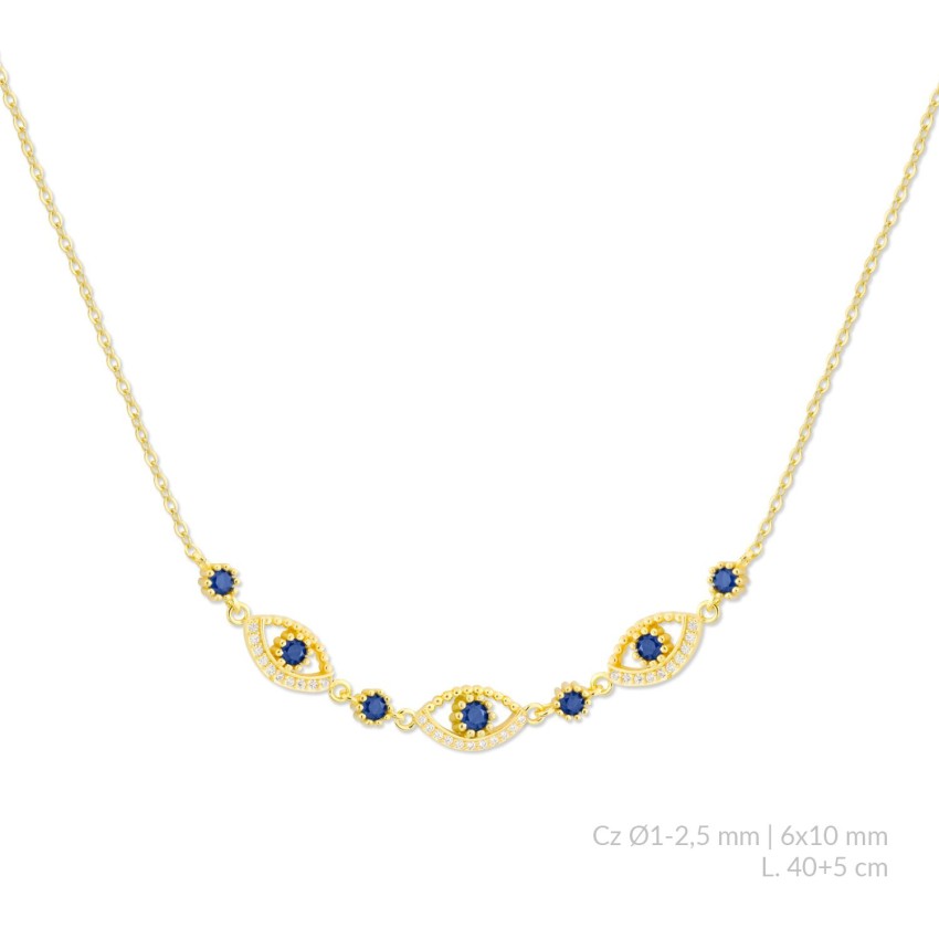 Gargantilla de Plata de Ley con circonitas