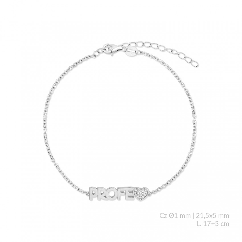 Pulsera de Plata de Ley con circonitas