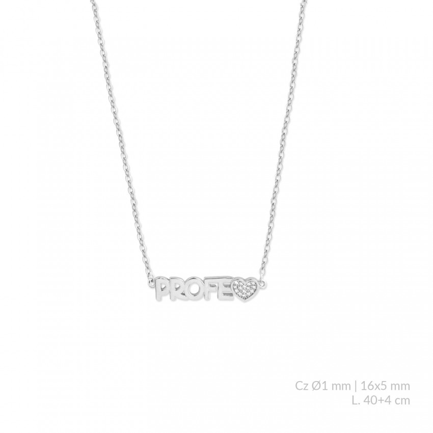 Gargantilla de Plata de Ley con circonitas