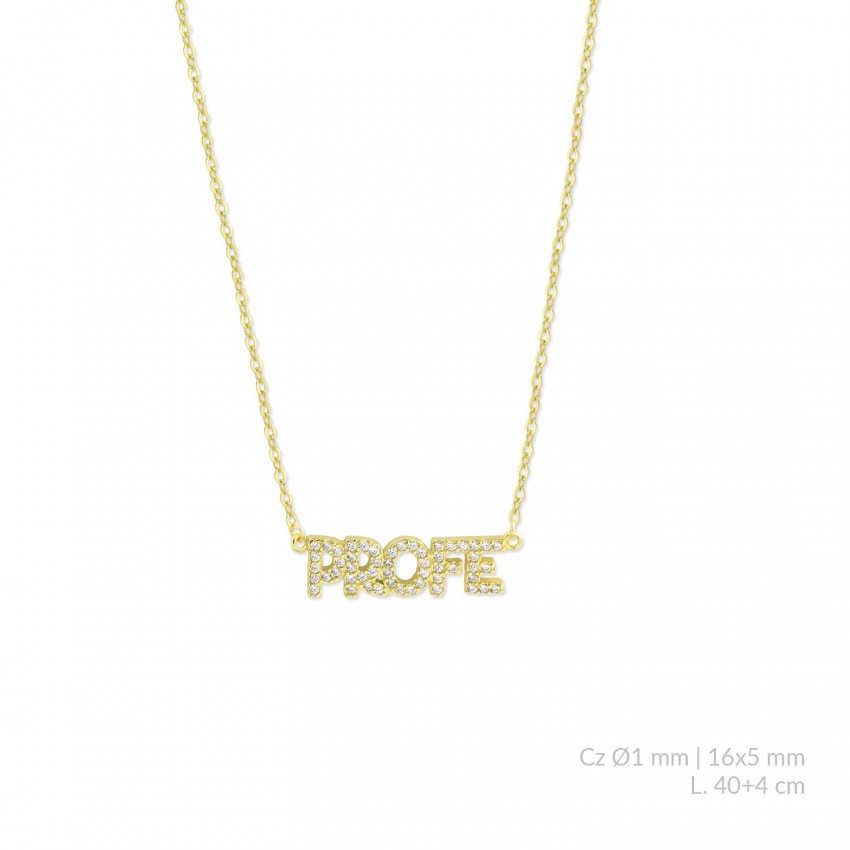 Gargantilla de Plata de Ley con circonitas