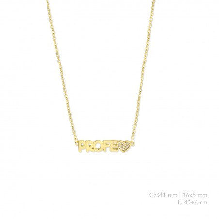 Gargantilla de Plata de Ley con circonitas