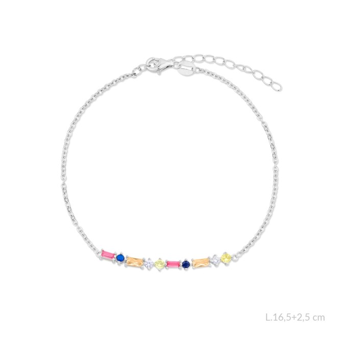 Pulsera de Plata de Ley con circonitas