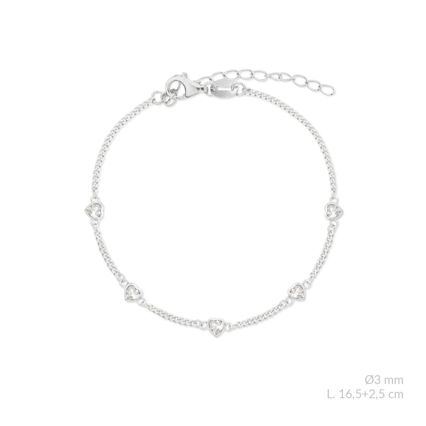 Pulsera de Plata de Ley con circonitas
