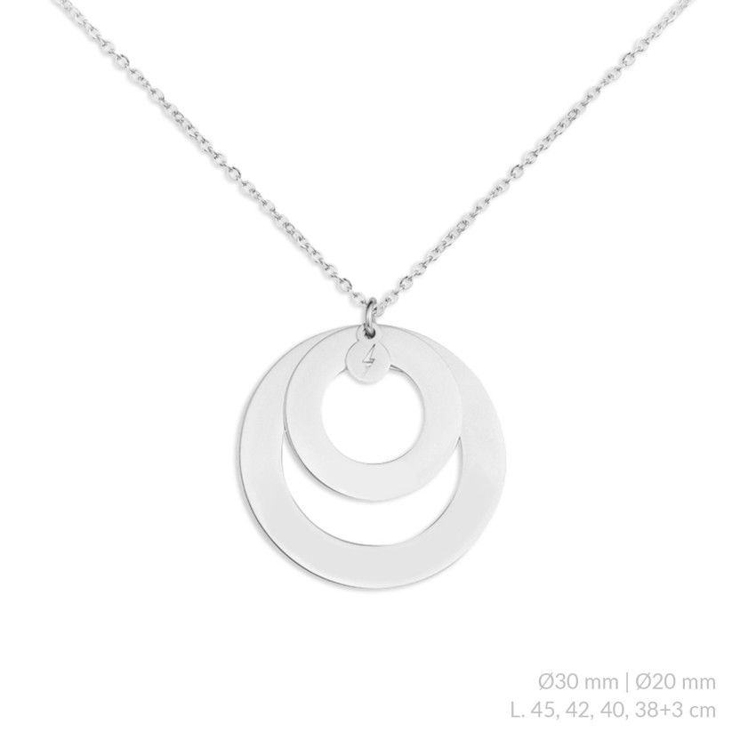 Gargantilla de Plata de Ley para grabar | Ø20 mm - Ø30 mm