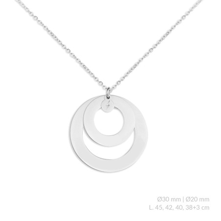 Gargantilla de Plata de Ley para grabar | Ø20 mm - Ø30 mm