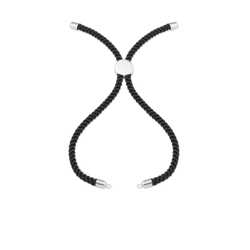 Cuerpo de nylon negro con terminales de Plata de Ley | L. 22 cm