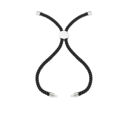 Cuerpo de nylon negro con terminales de Plata de Ley | L. 22 cm