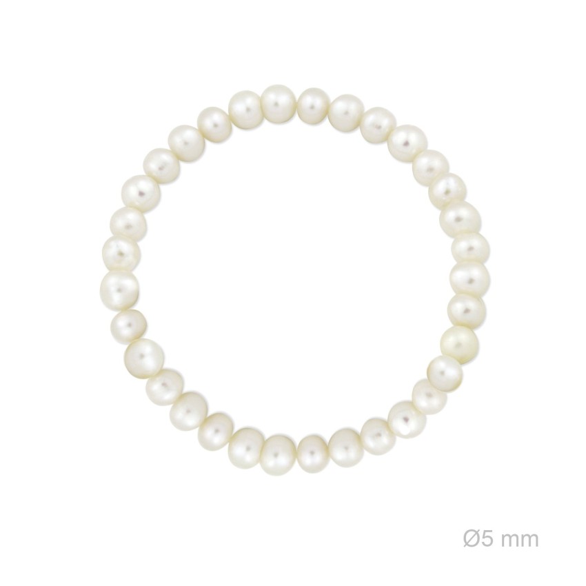 Cuerpo elástico de perlas cultivadas de Ø5 mm