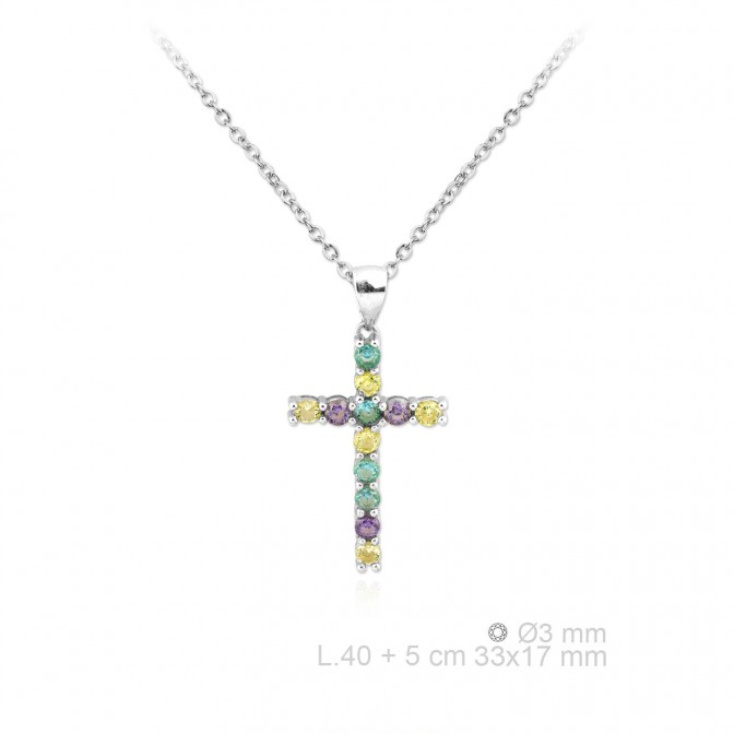 Gargantilla de Plata de Ley y circonitas