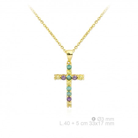 Gargantilla de Plata de Ley y circonitas