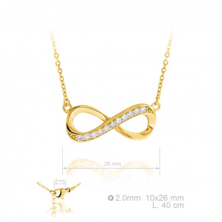 Gargantilla de Plata de Ley y circonitas