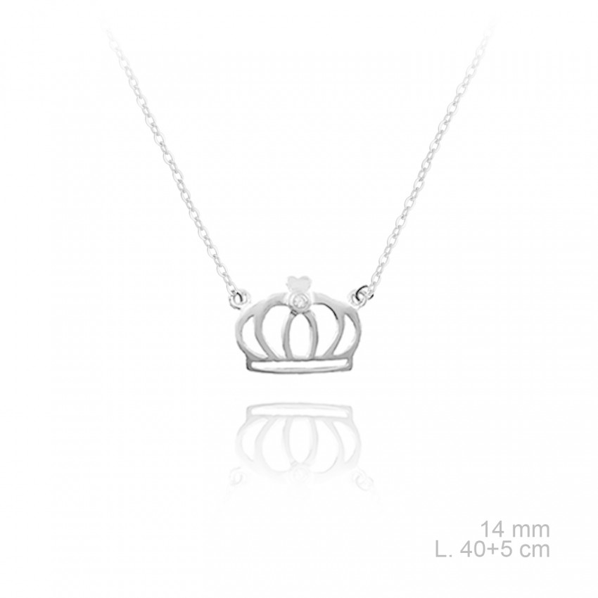 Gargantilla de Plata de Ley y circonitas