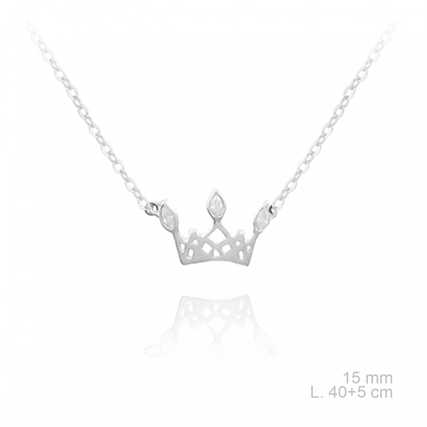 Gargantilla de Plata de Ley y circonitas