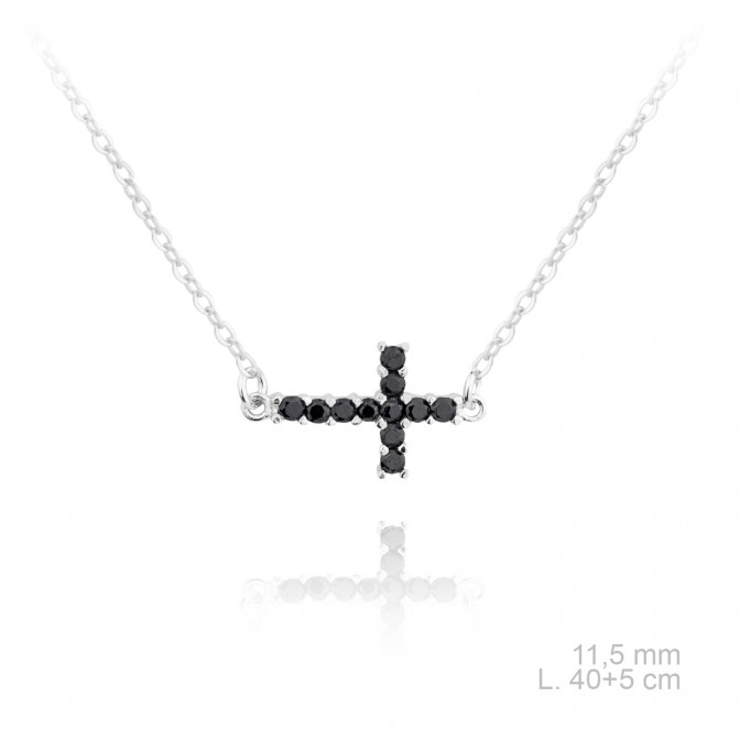 Gargantilla de Plata de Ley y circonitas