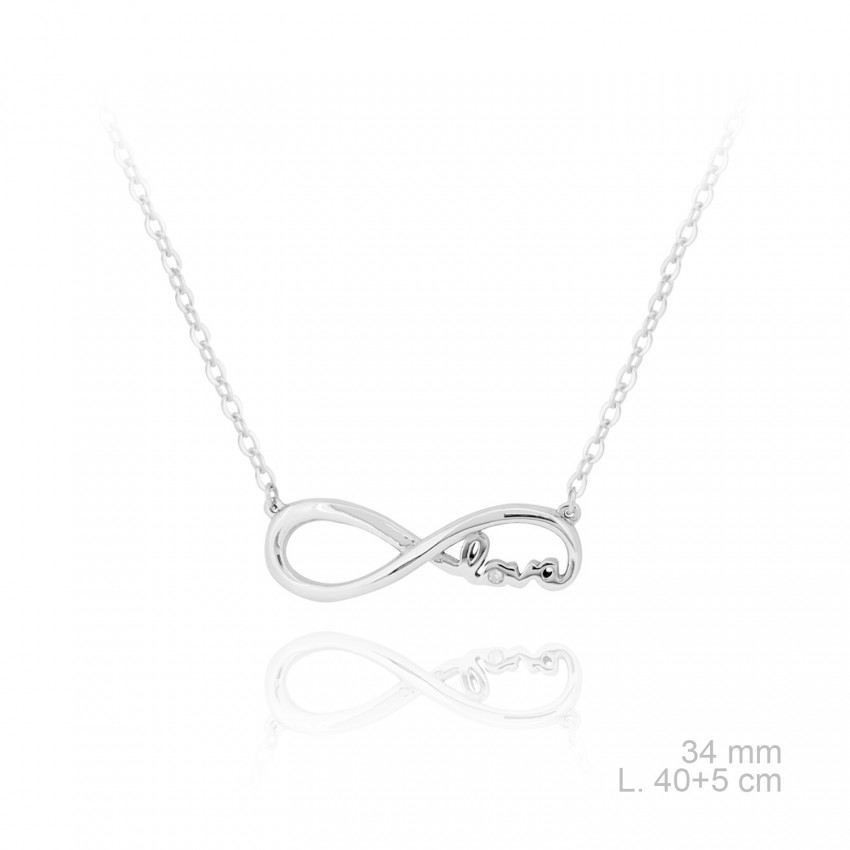 Gargantilla de Plata de Ley y circonitas