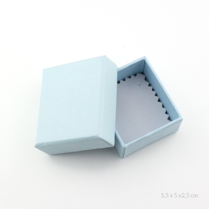 Caja azul para gargantilla | 4,2x4,7 cm