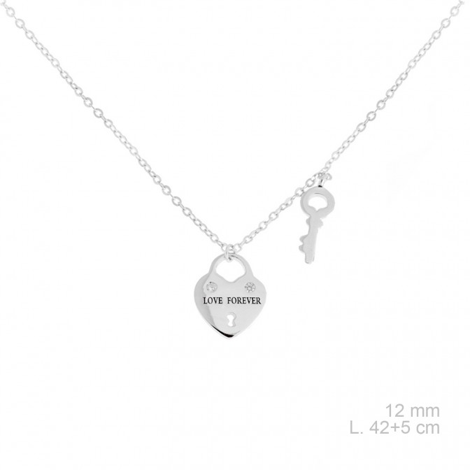 Gargantilla de Plata de Ley y circonitas