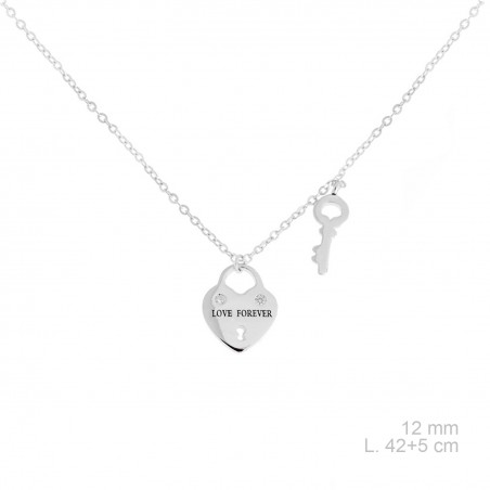 Gargantilla de Plata de Ley y circonitas