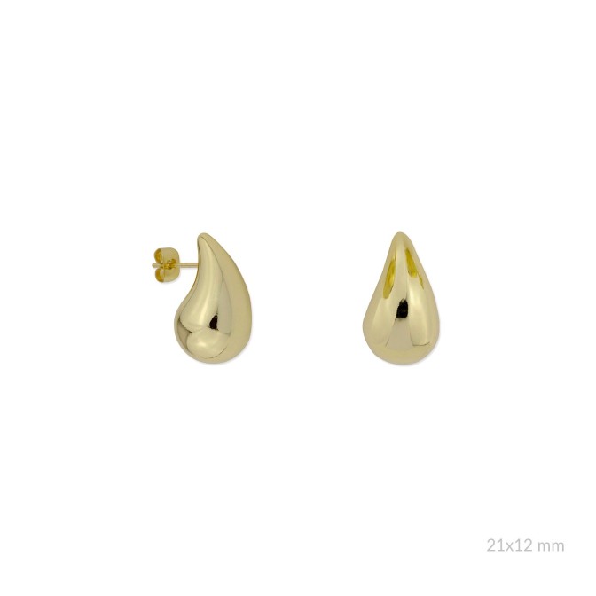 Pendientes de Acero | 21x12 mm