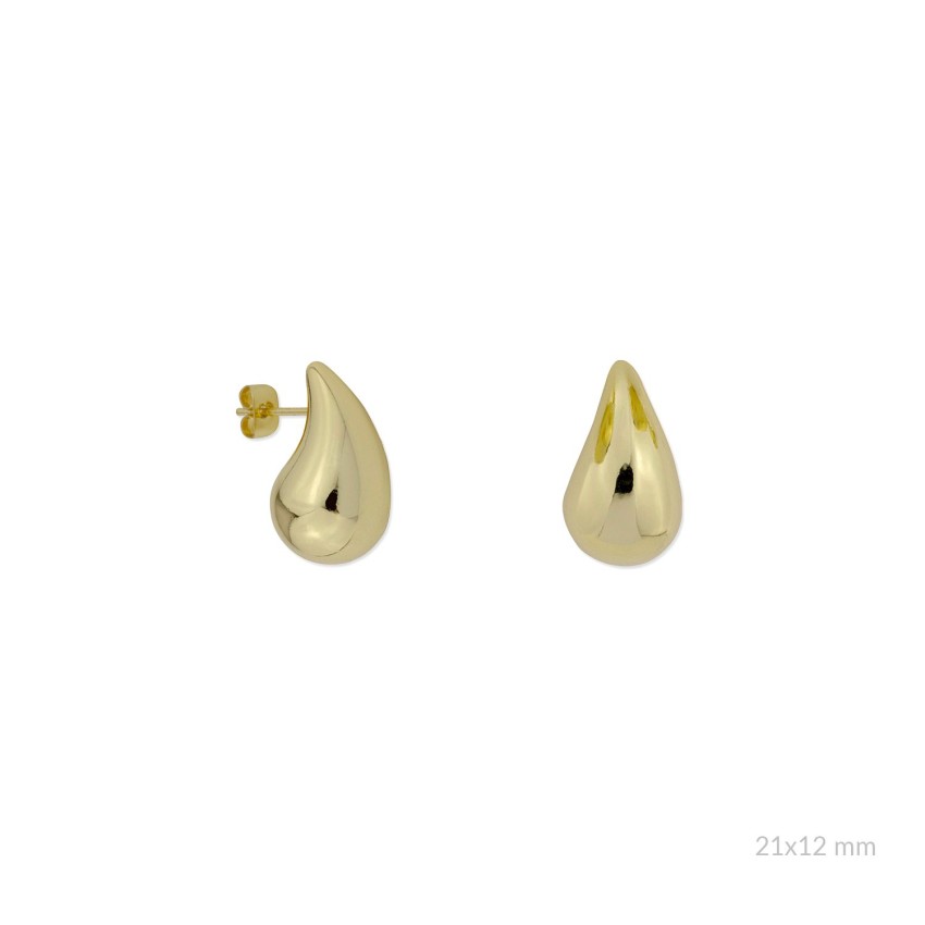 Pendientes de Acero | 21x12 mm
