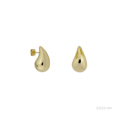 Pendientes de Acero | 21x12 mm