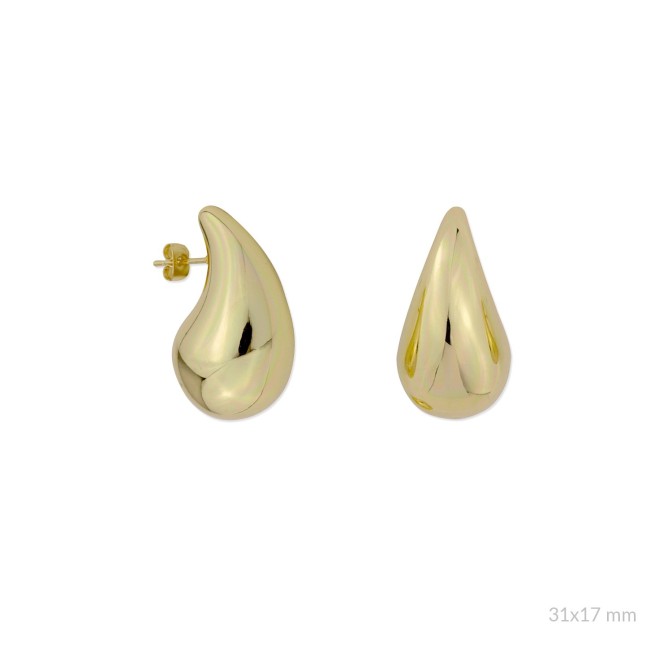 Pendientes de Acero | 31x17 mm