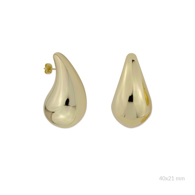Pendientes de Acero | 40x21 mm