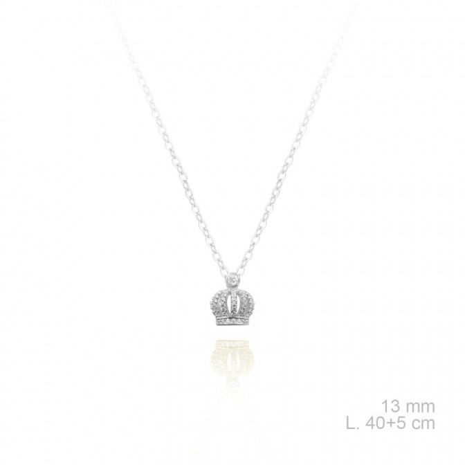 Gargantilla de Plata de Ley y circonitas