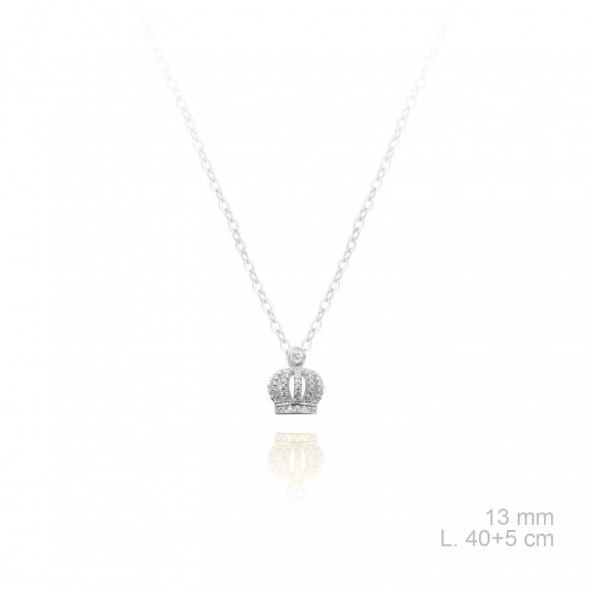 Gargantilla de Plata de Ley y circonitas