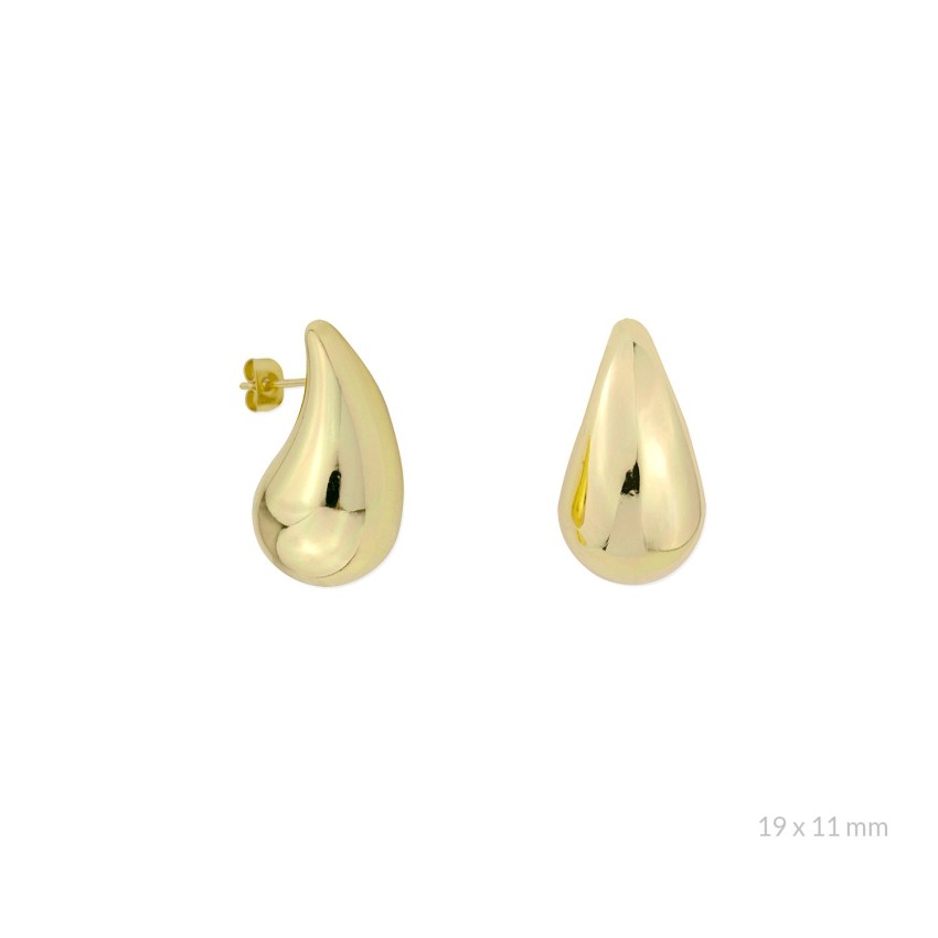 Pendientes de Plata de Ley | 19x11 mm