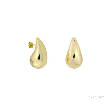 Pendientes de Plata de Ley | 19x11 mm
