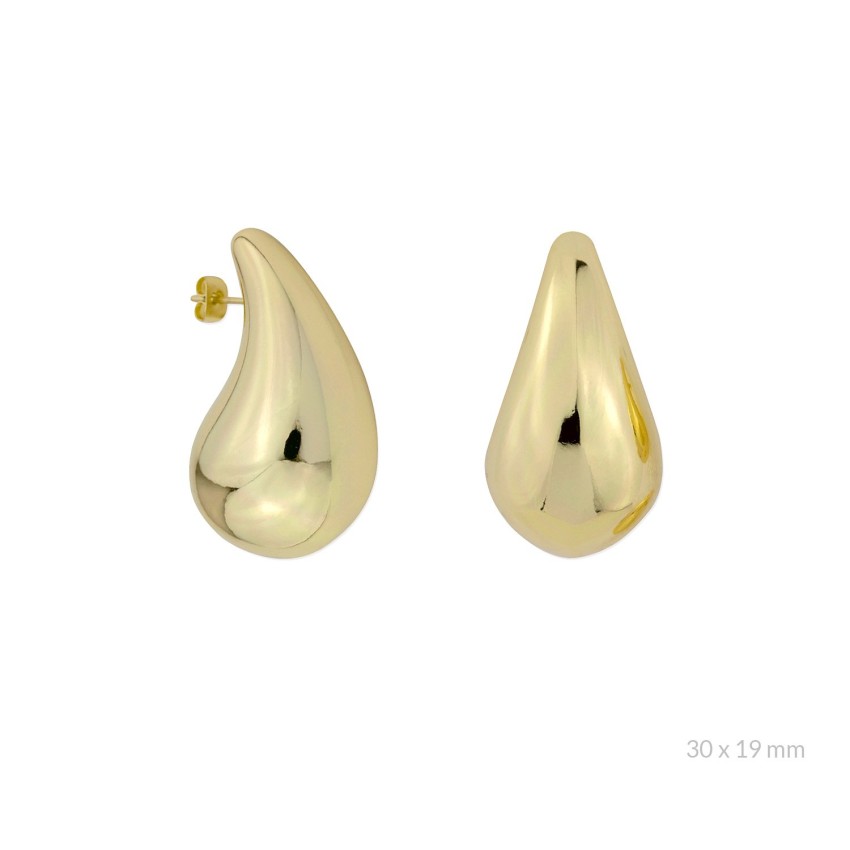 Pendientes de Plata de Ley | 30x19 mm