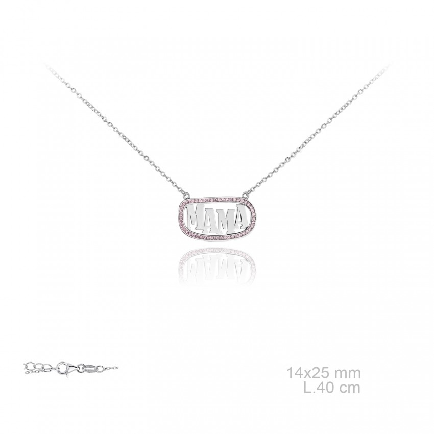 Gargantilla de Plata de Ley y circonitas