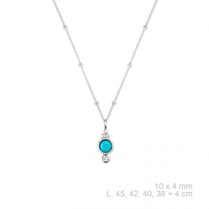 Gargantilla de Plata de Ley y circonitas