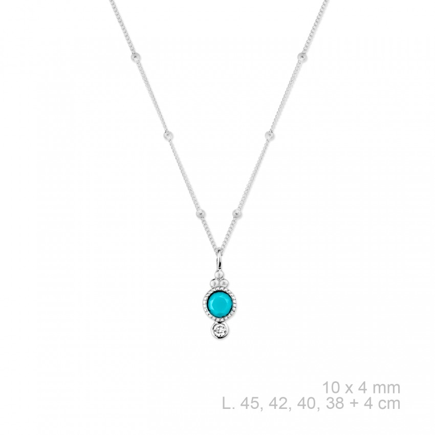 Gargantilla de Plata de Ley y circonitas