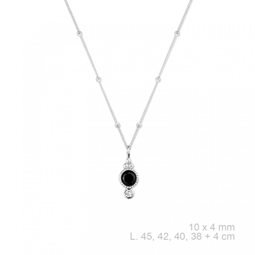 Gargantilla de Plata de Ley y circonitas