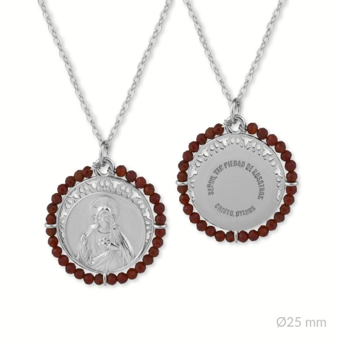 Gargantilla de Plata de Ley | Corazón de Jesús