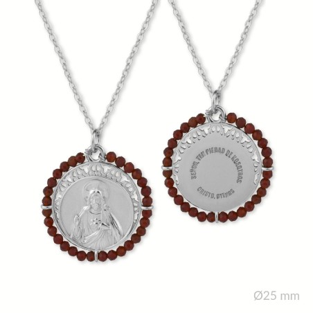 Gargantilla de Plata de Ley | Corazón de Jesús