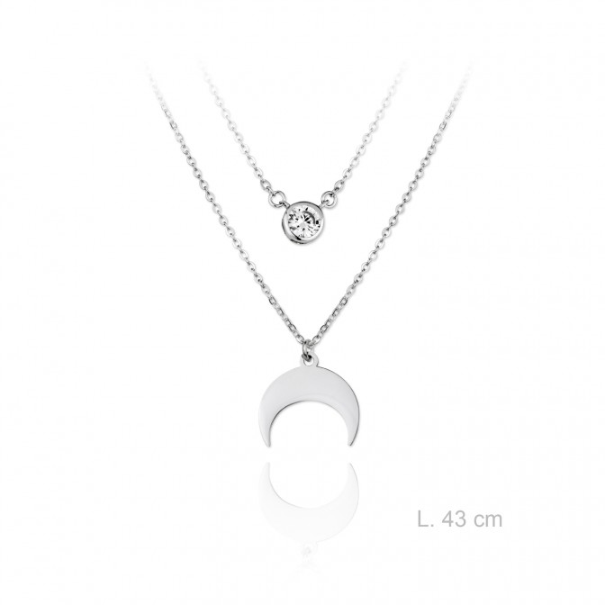 Gargantilla de Plata de Ley y circonitas