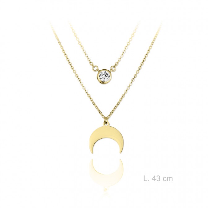 Gargantilla de Plata de Ley y circonitas